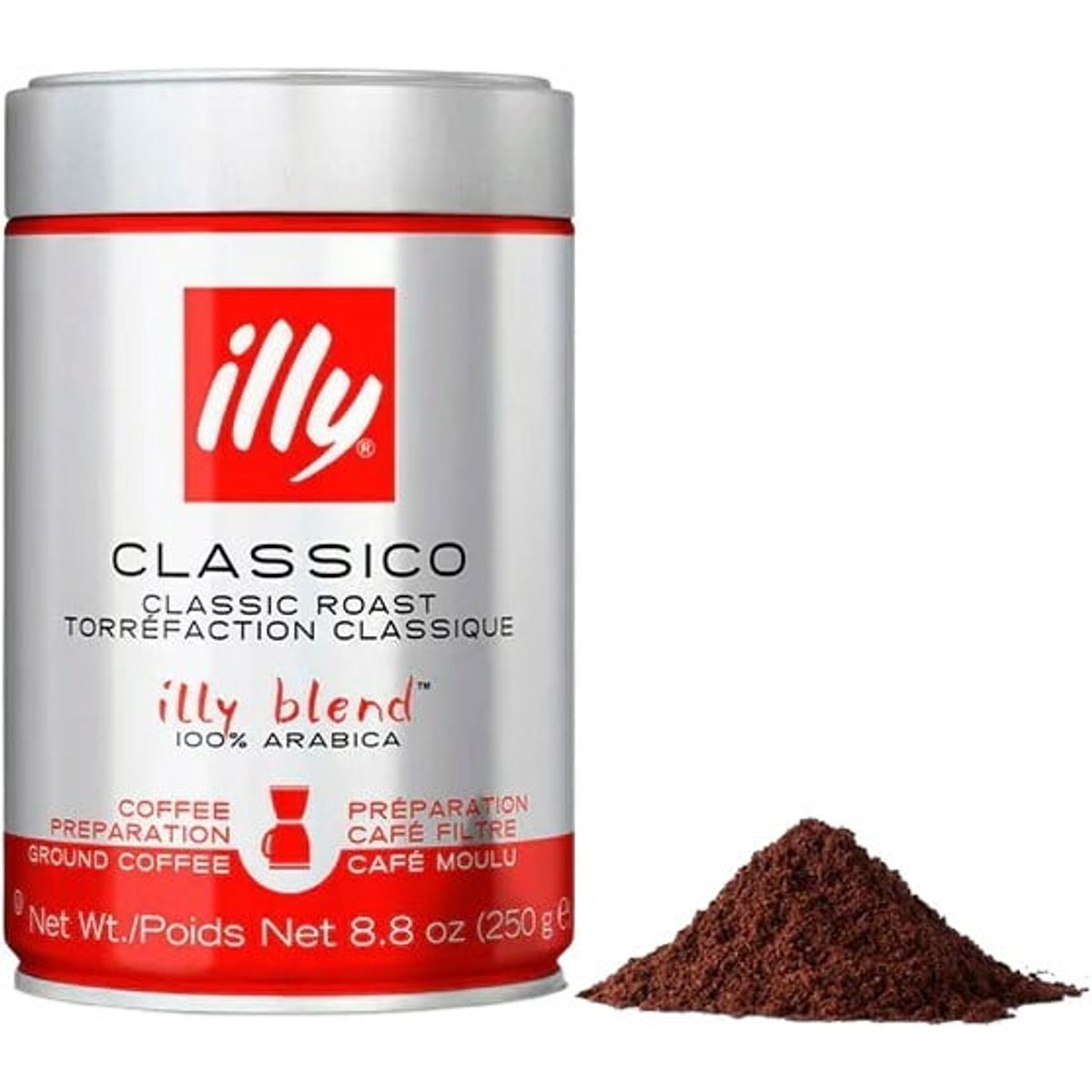 Illy - Classico Filterkaffe (250g) - Malet kaffe