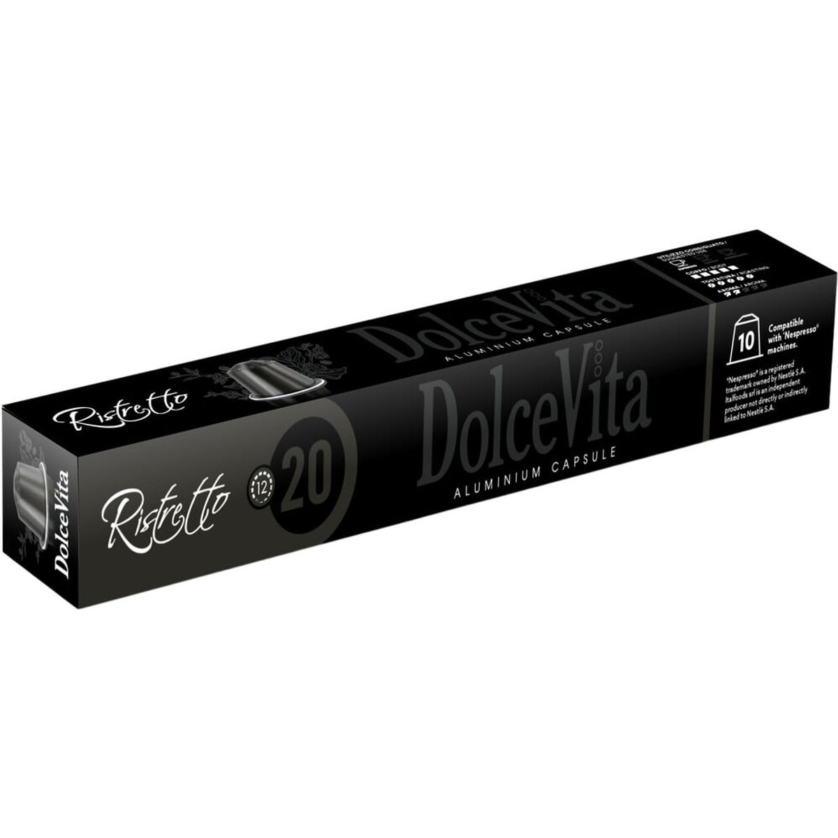 Dolce Vita - Ristretto Aluminium (10 stk) - Kapsler til Nespresso