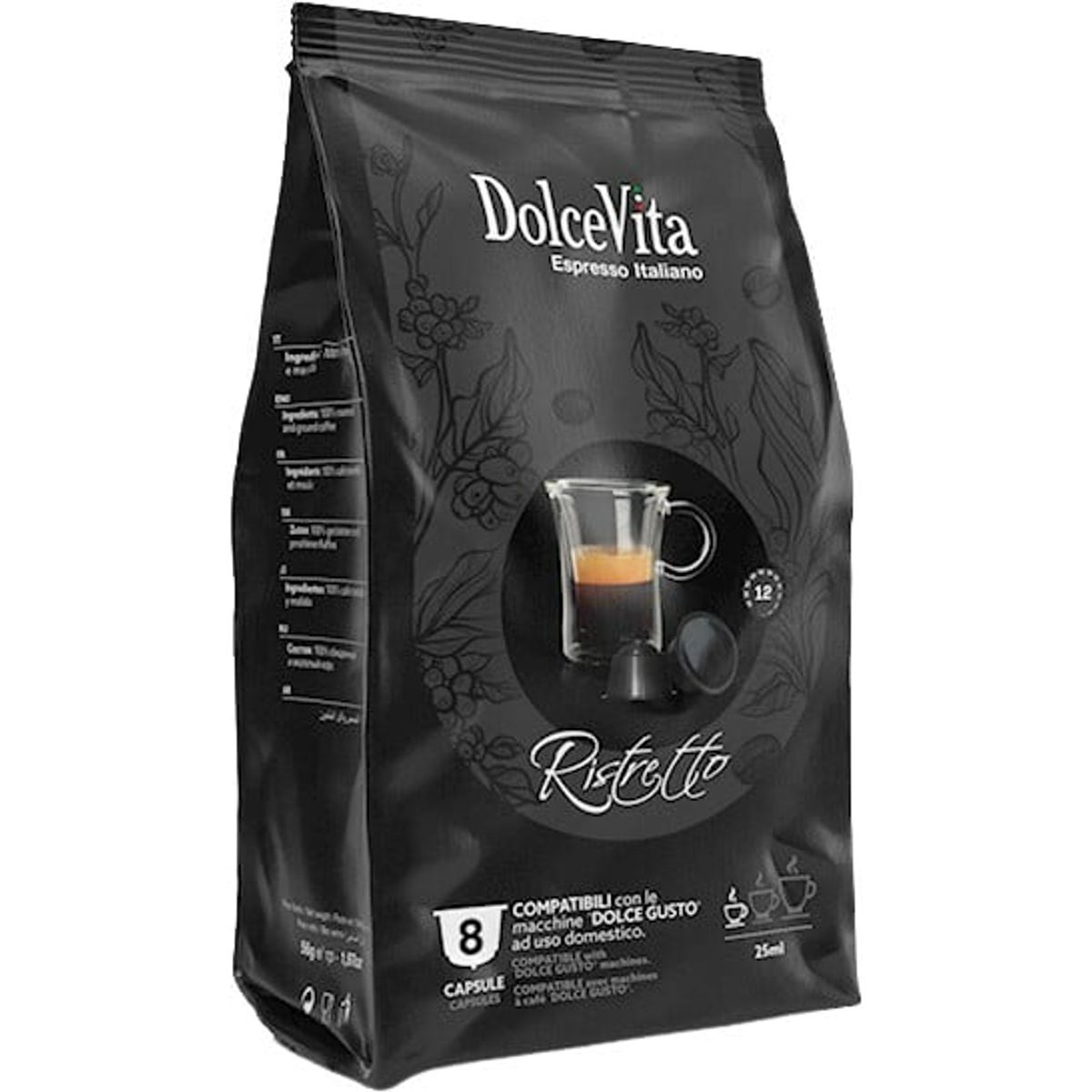 Dolce Vita - Ristretto (8 stk) - Kapsler til Dolce Gusto