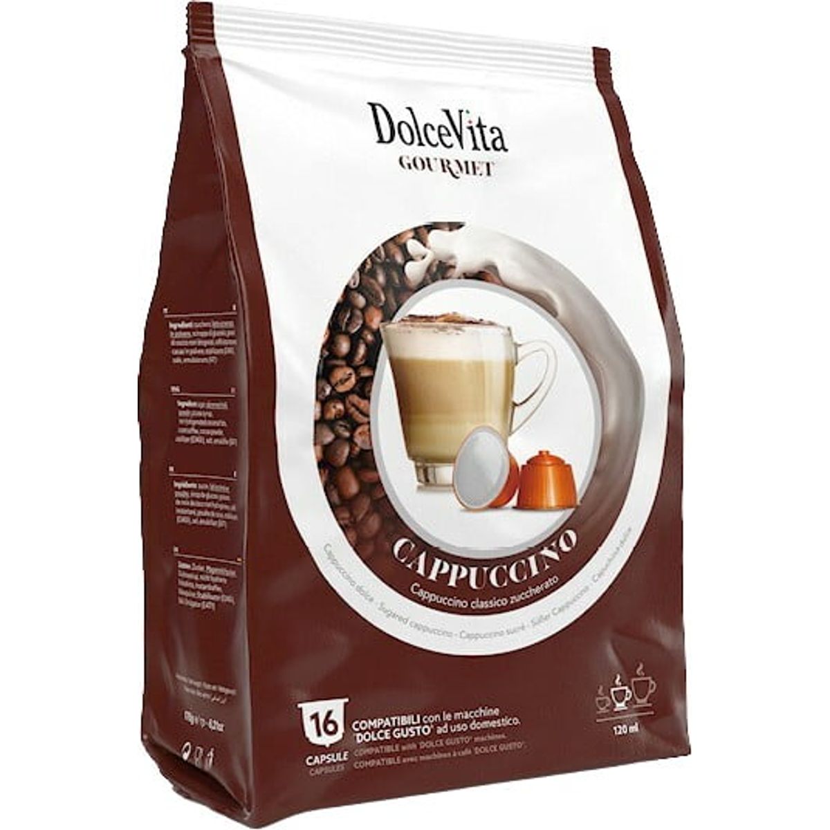 Dolce Vita - Cappuccino (16 stk) - Kapsler til Dolce Gusto