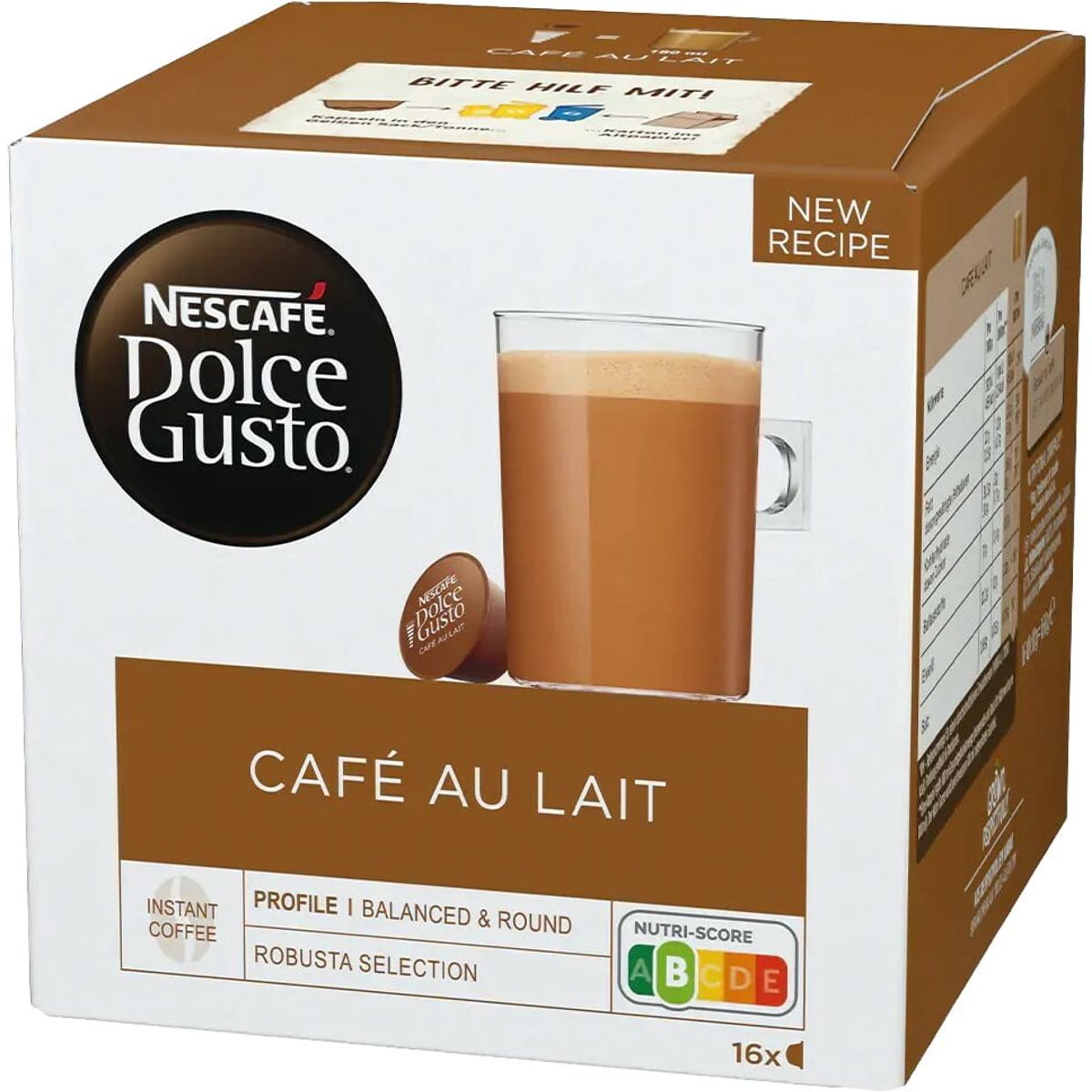 Nescafé - Café Au Lait (16 stk) - Kapsler til Dolce Gusto