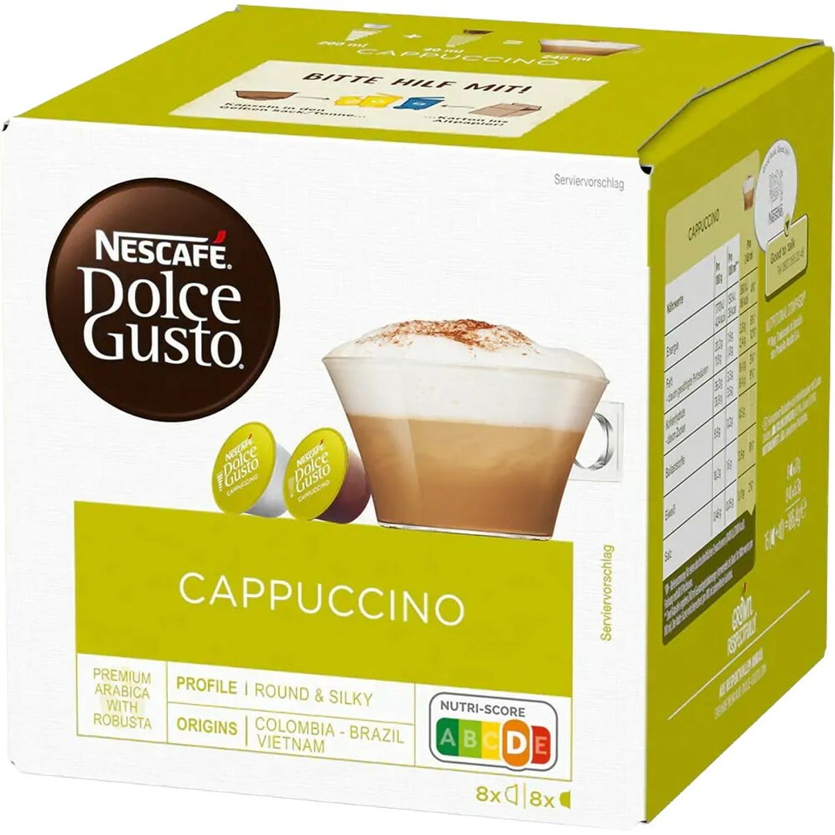 Nescafé - Cappuccino (16 stk) - Kapsler til Dolce Gusto