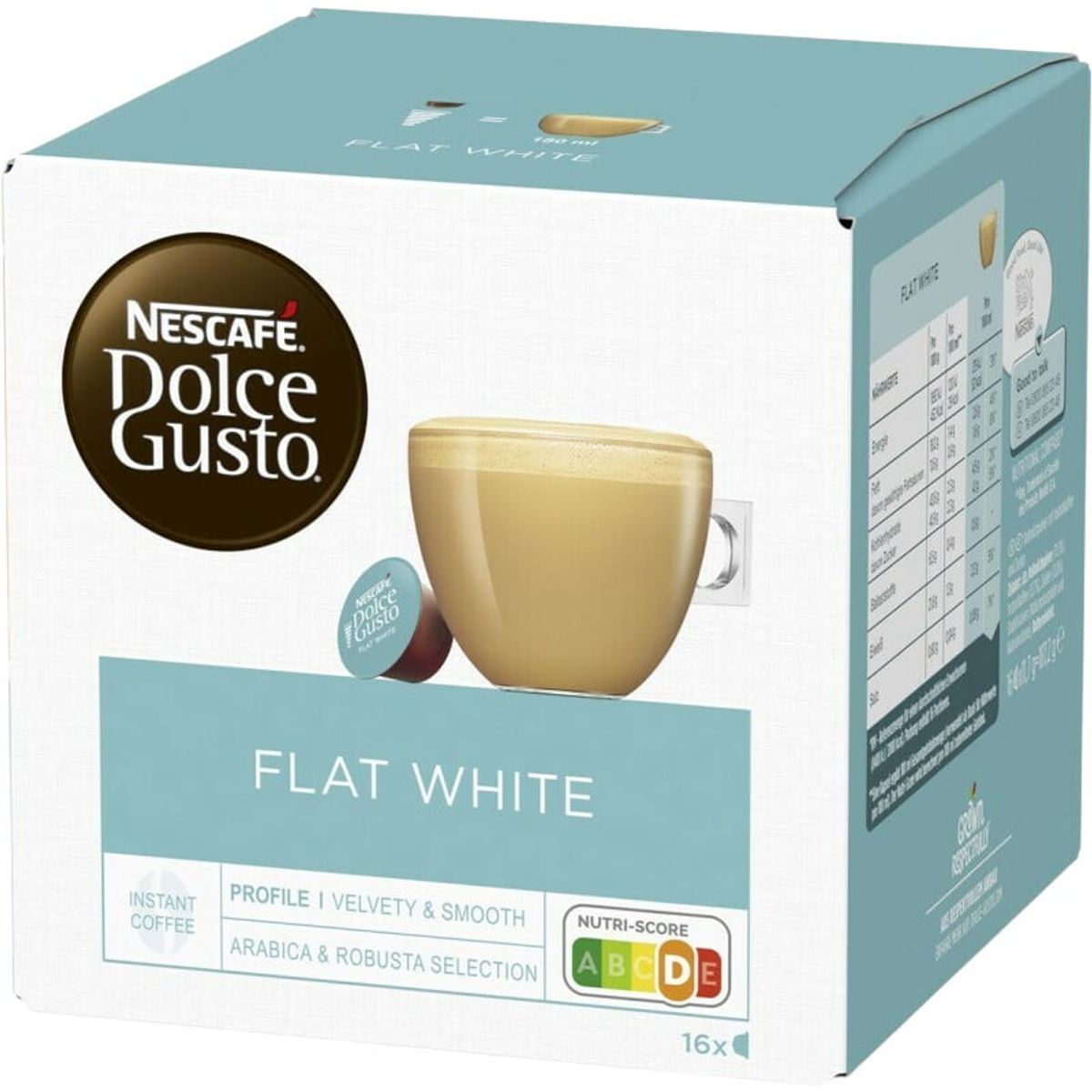 Nescafé - Flat White (16 stk) - Kapsler til Dolce Gusto