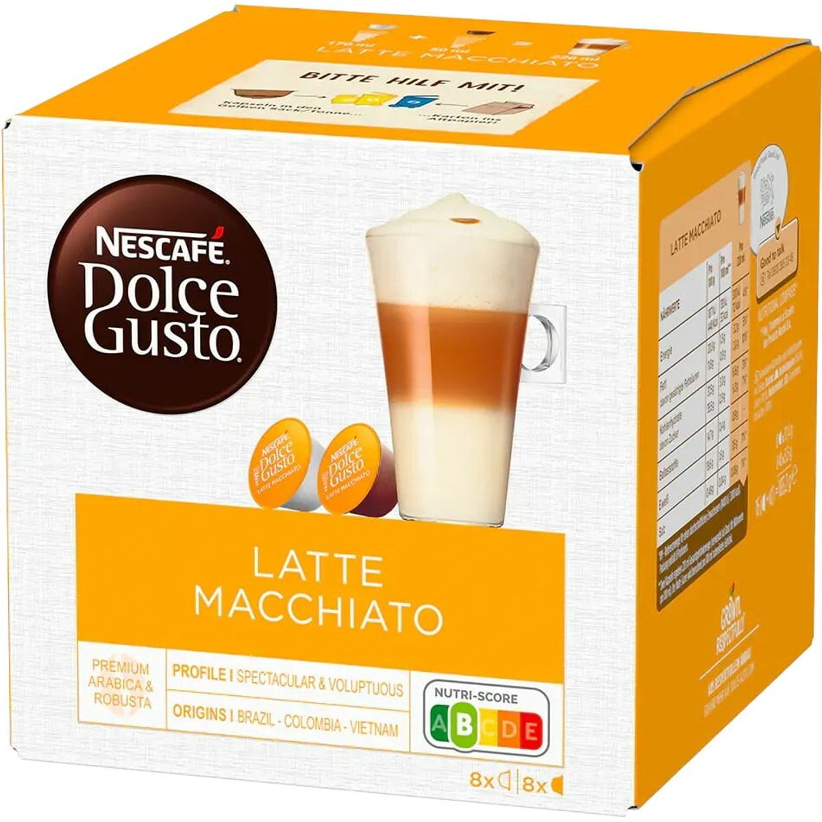 Nescafé - Latte Macchiato (16 stk) - Kapsler til Dolce Gusto