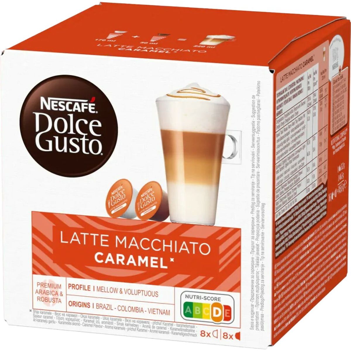 Nescafé - Latte Macchiato Caramel (16 stk) - Kapsler til Dolce Gusto