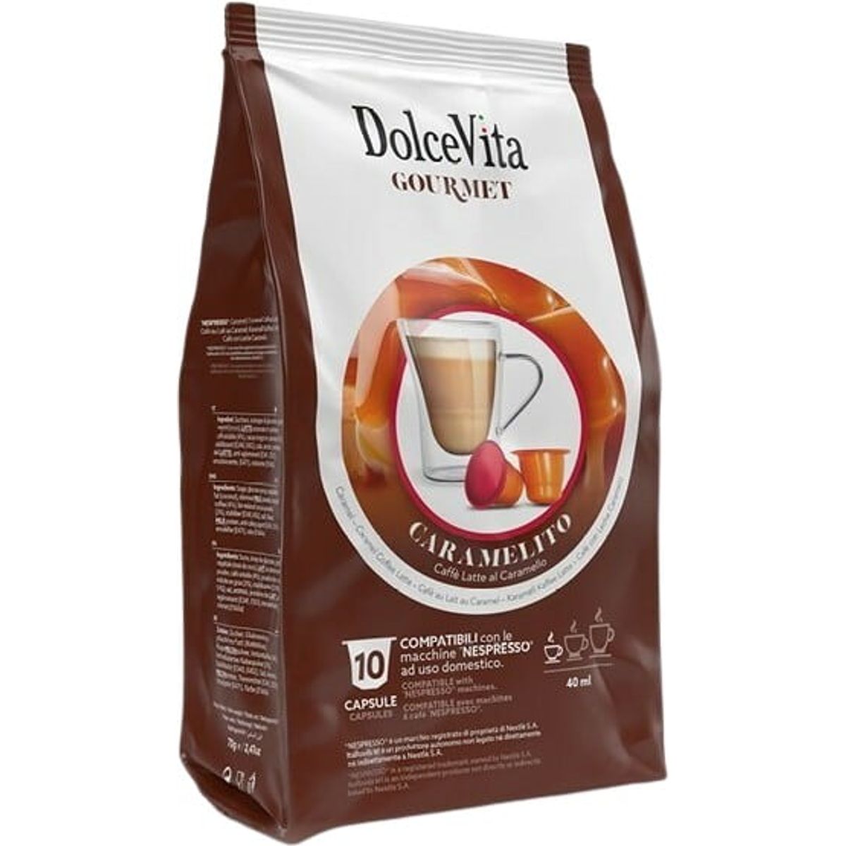 Dolce Vita - Caramelito (10 stk) - Kapsler til Nespresso