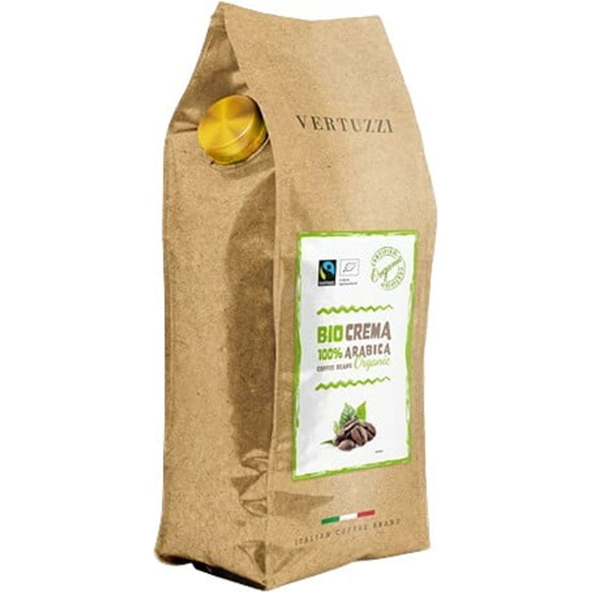 Vertuzzi - Bio Crema (1000g) - Kaffebønner