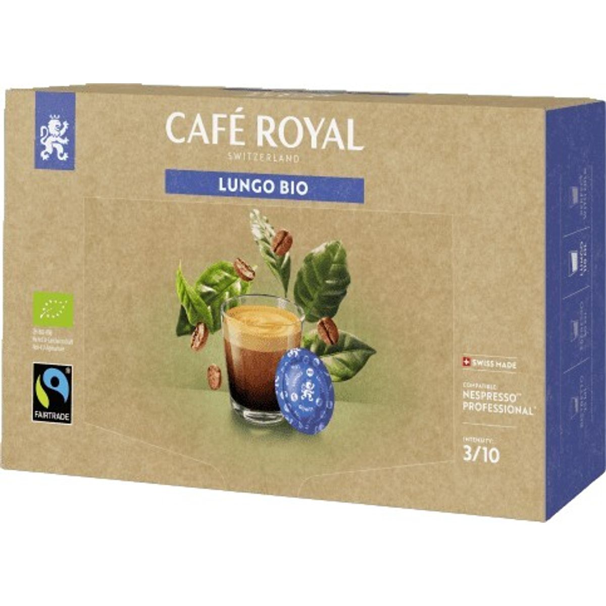 Café Royal - Lungo Organic (50 stk) - Kapsler til Nespresso Pro