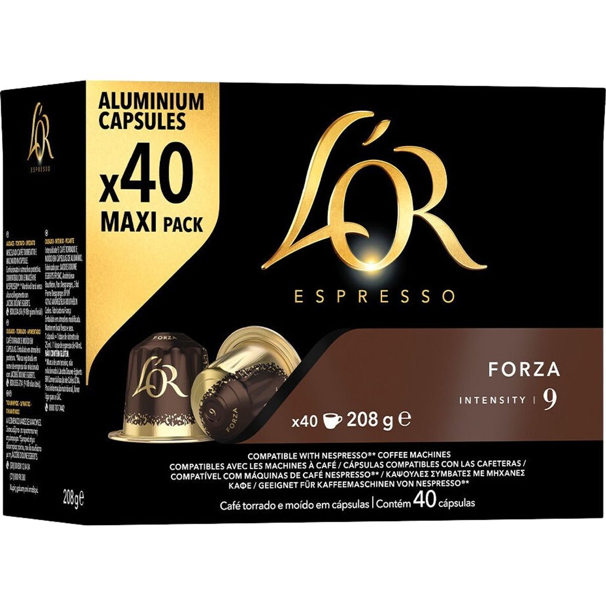 L´OR - Espresso Forza (40 stk) - Kapsler til Nespresso