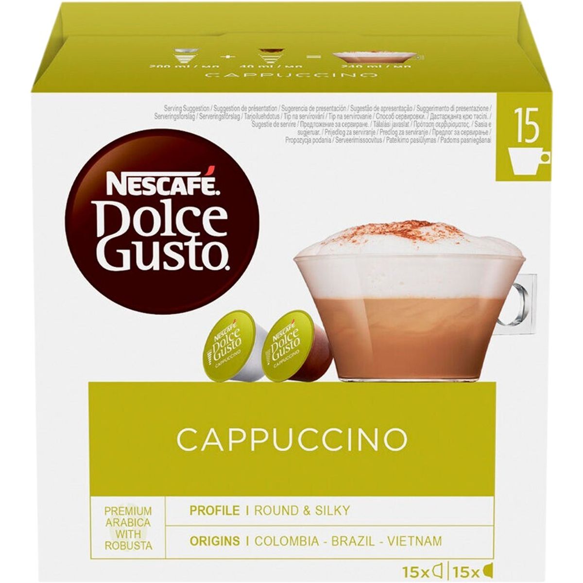 Nescafé - Cappuccino (30 stk) - Kapsler til Dolce Gusto