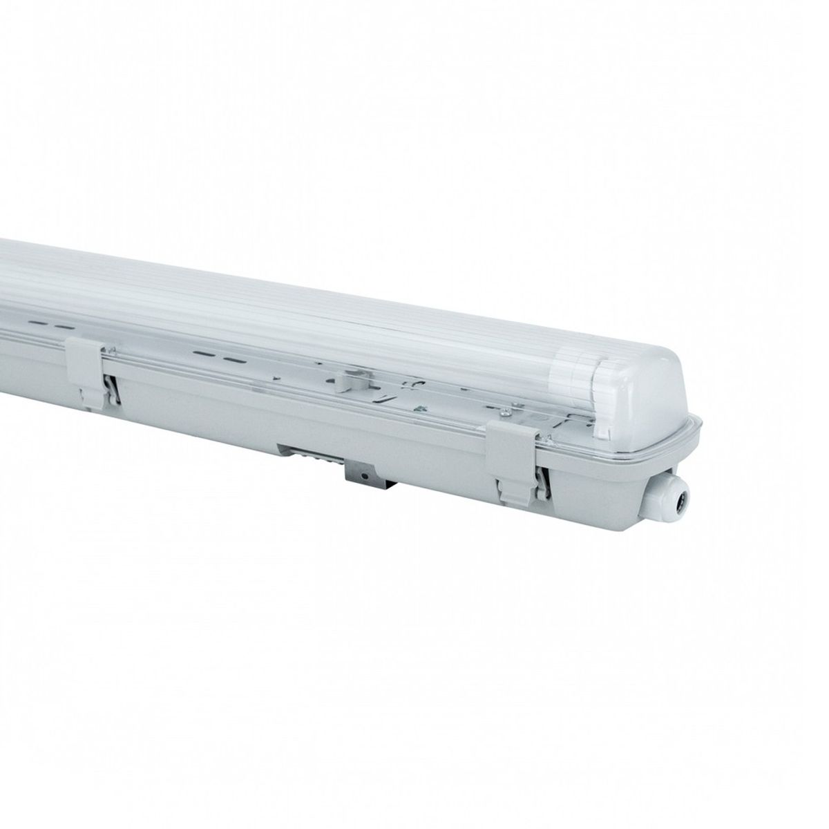 Limea H LED armatur G13 - Vandtæt, 1x120, 250V, IP65, 1320x75x90 mm, grå, H, uden lyskilde