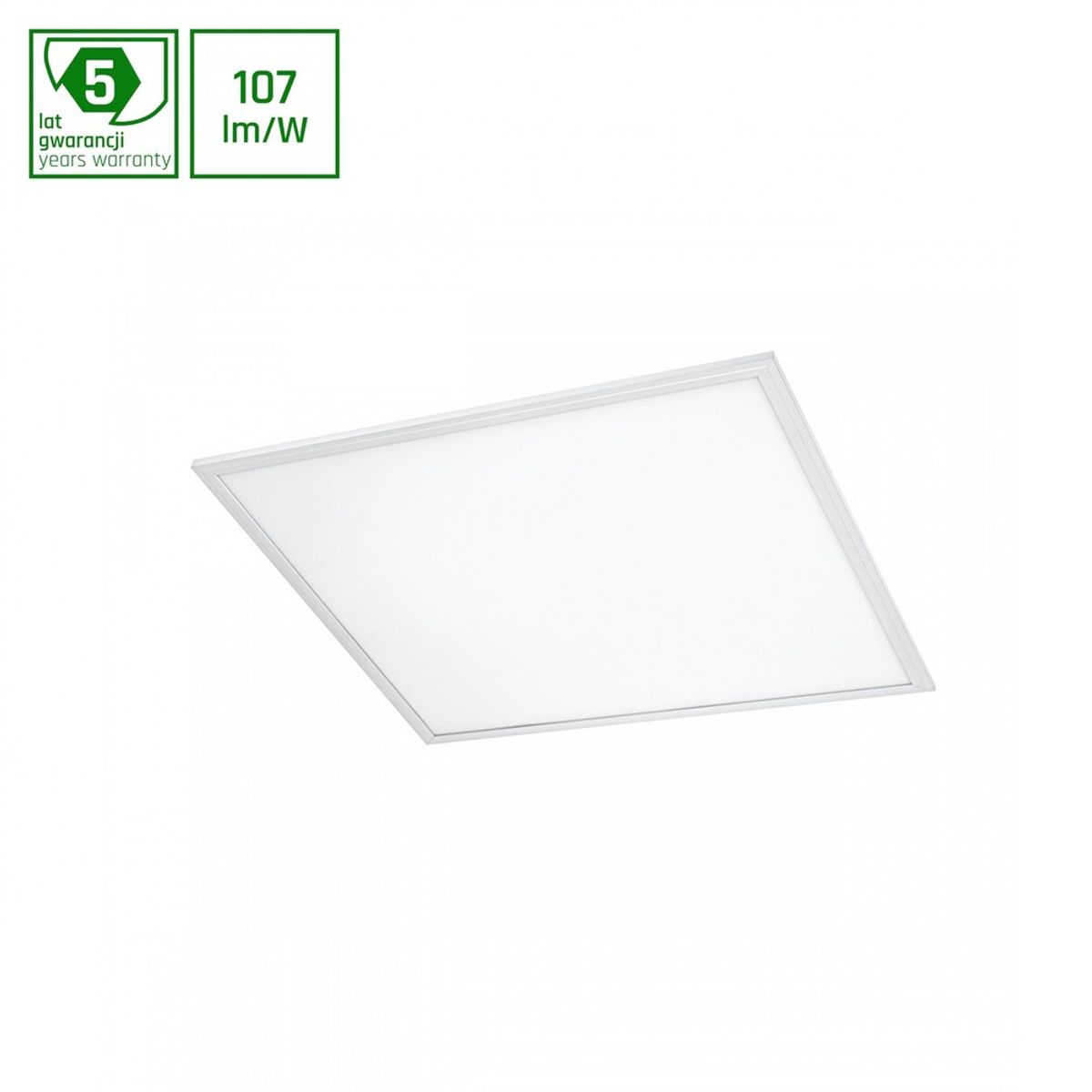 Algine loft panel 45W - LED, 230V, 100lm/W, IP20, 600x600mm, Varm hvid - Dæmpbar : Ikke dæmpbar, Kulør : Varm