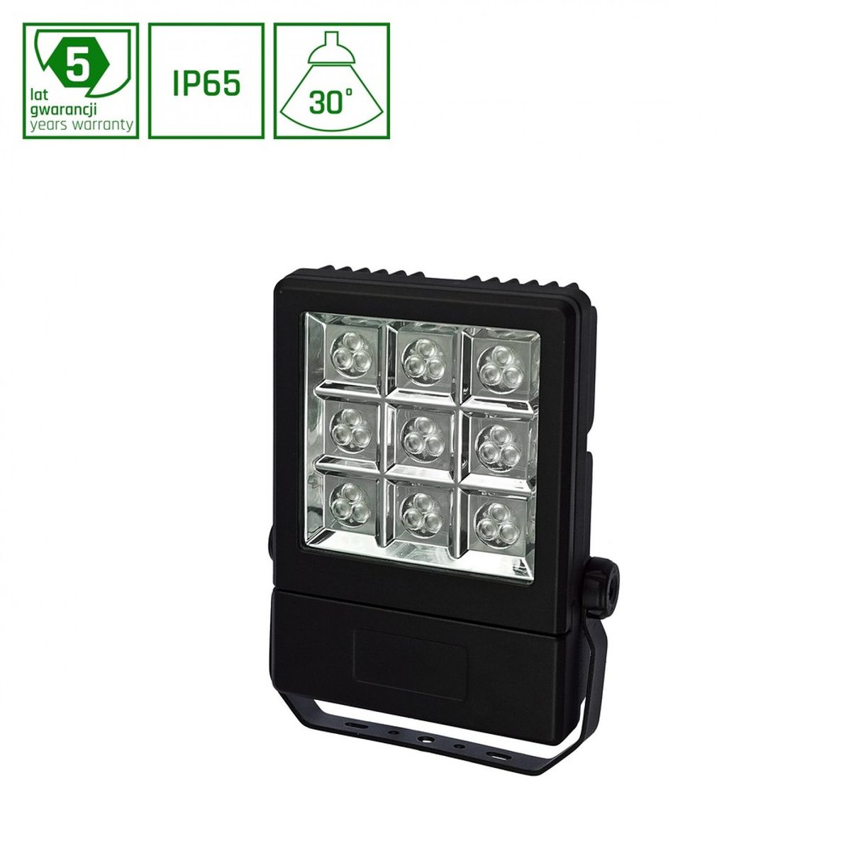 LYSSE 12LED Cree 25W 230V - 30 ° IP65, Neutral hvid, facadebelysning - Kulør : Kold