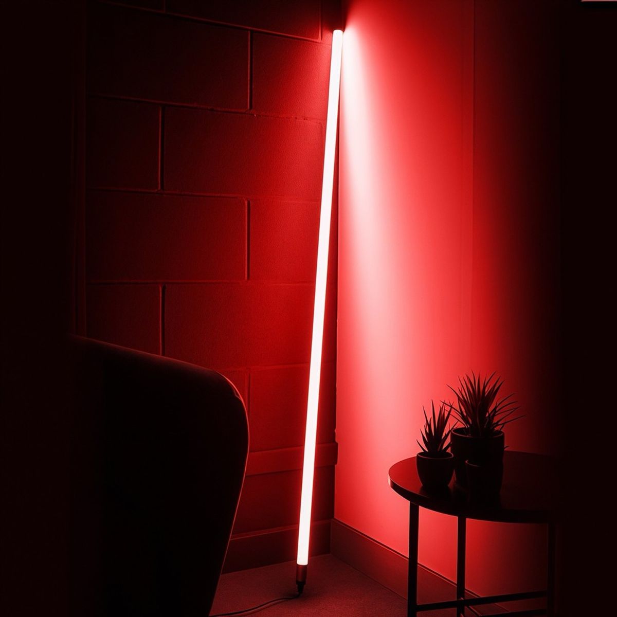 LEDlife Neon Tube LED 120 cm, Rød - Designer rør, Justerbar lysstyrke, inkl. ledning