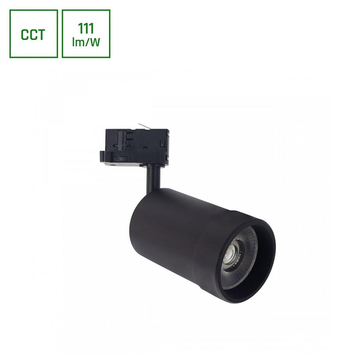 Pava Basic 20W - CCT 230V 20-45 ° IP20 RA80 84x136x185mm Sort - Dæmpbar : Ikke dæmpbar, Kulør : CCT (Varm til Kold Hvid)