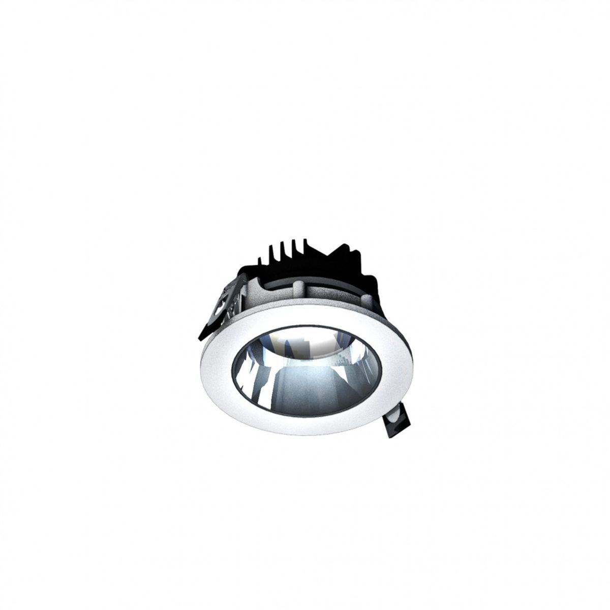 Model S Downlight Justerbar Retning 8W - 30 °, 95x45 mm, Hvid, Uden Lyskilde