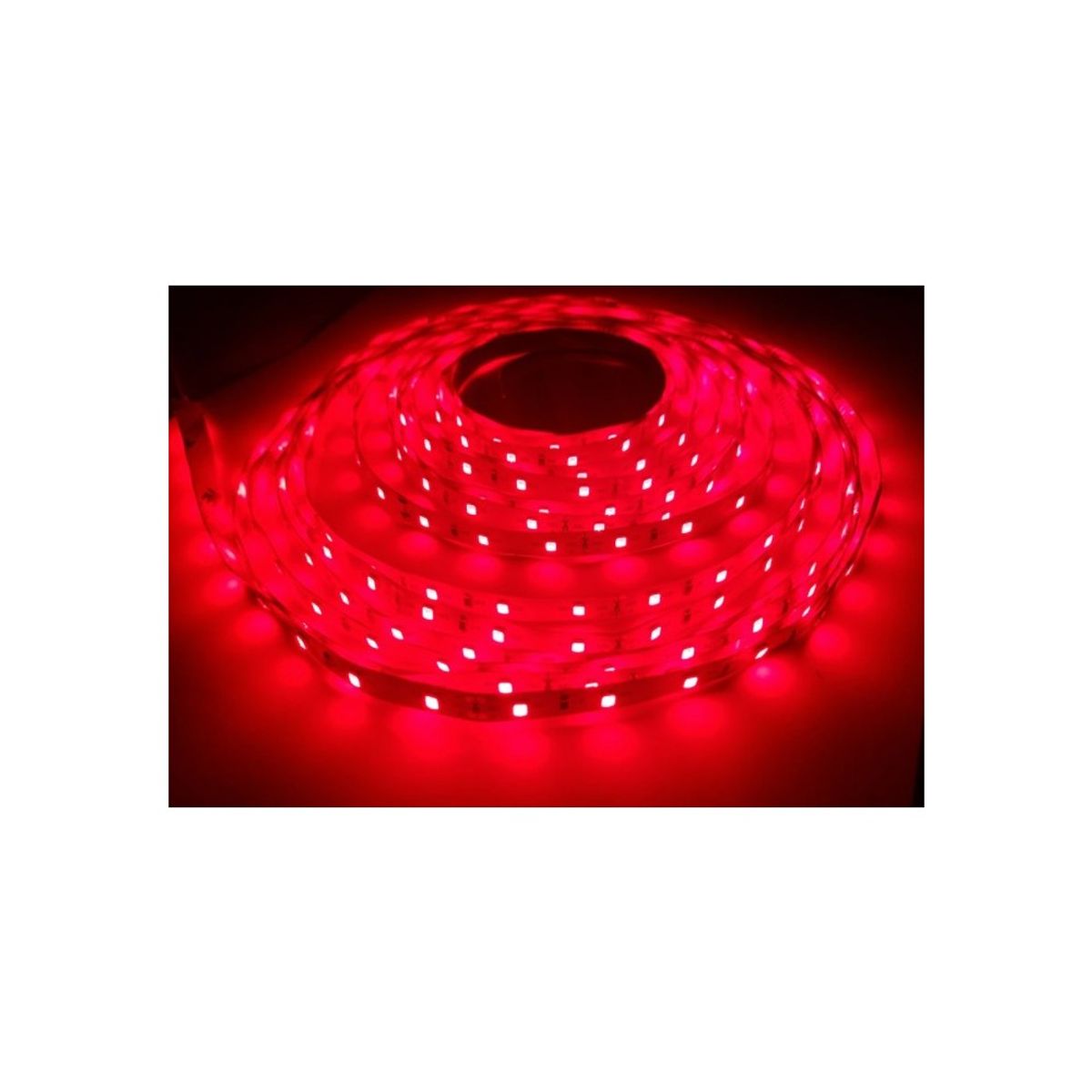 Rød 660nm 14W/m 24V LED strip - 5m, IP20, 60 LED pr. meter