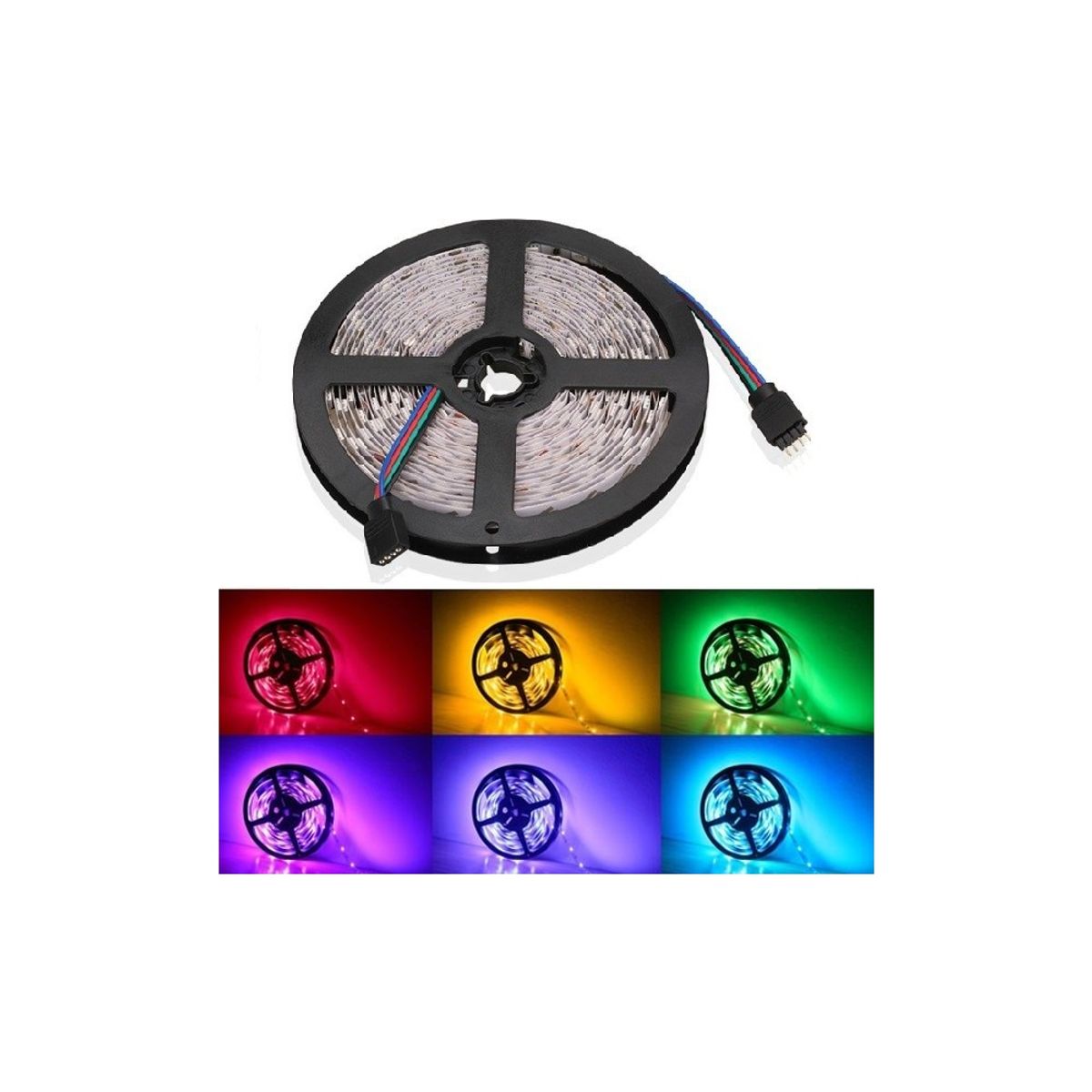 V-Tac 10,8W/m RGB LED strip - 5m, 60 LED pr. meter