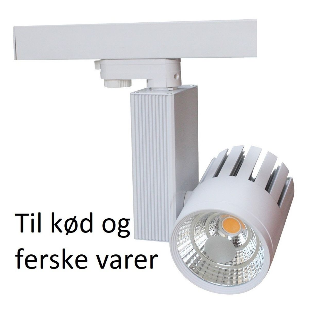 LEDlife skinnespot 30W til kød - 2700lm, 3-faset - Farve på hus : Grå, Kulør : Kød, Spredning : 60 °