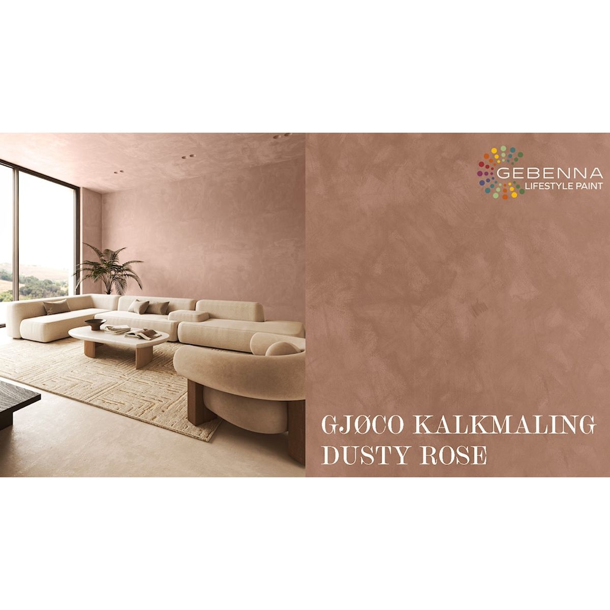 Kalkmaling 20055 Dusty Rose 2,7 l