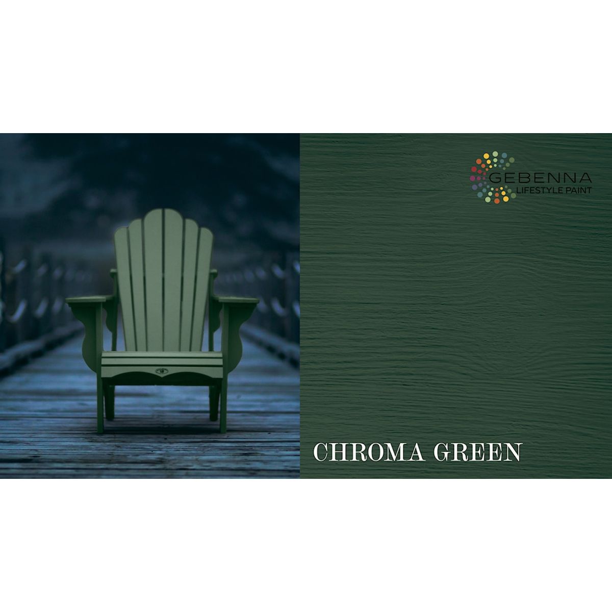 Gjøco Udendørs Træmaling: Chroma Green 0,68 liter