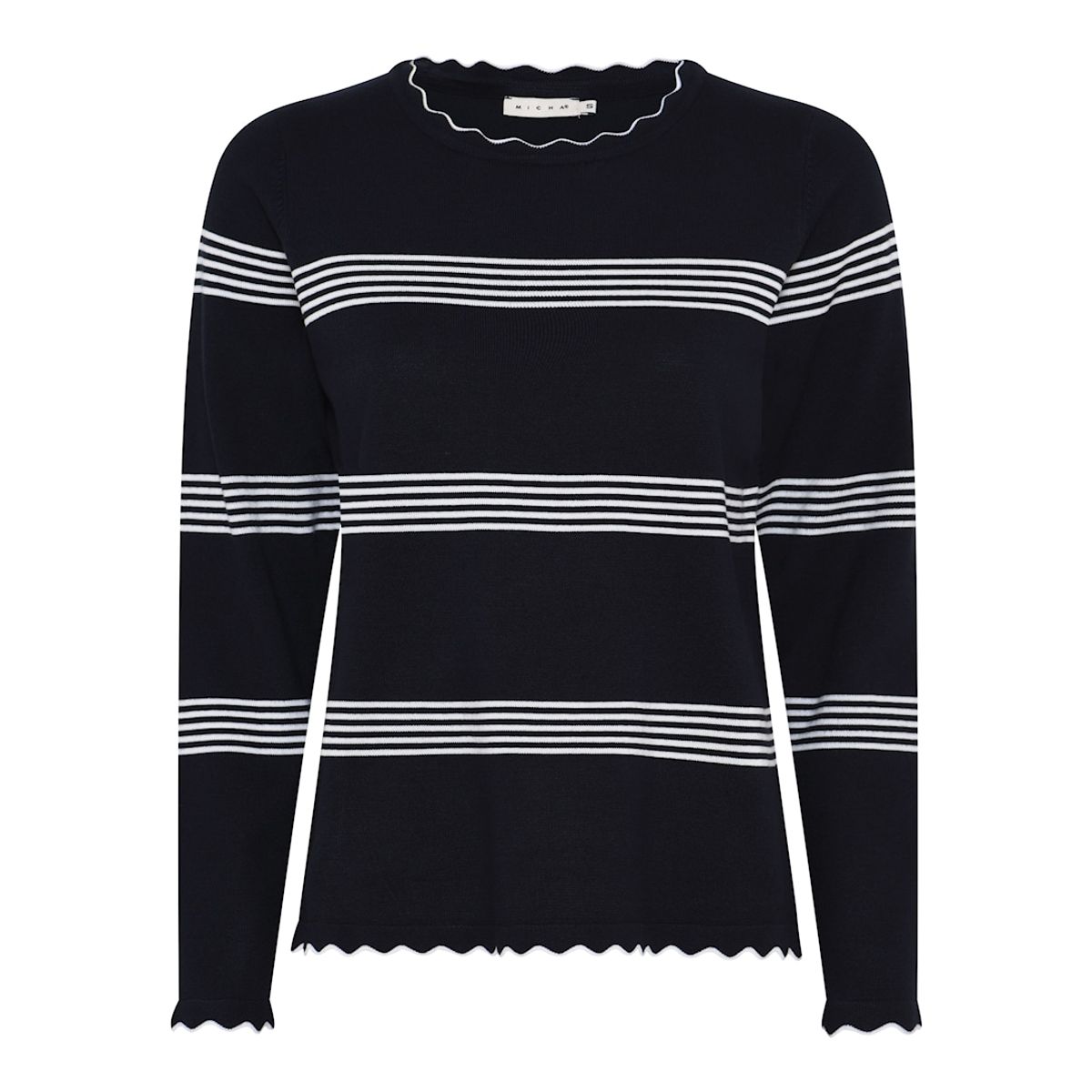 Basic Viscose Stripe Knit