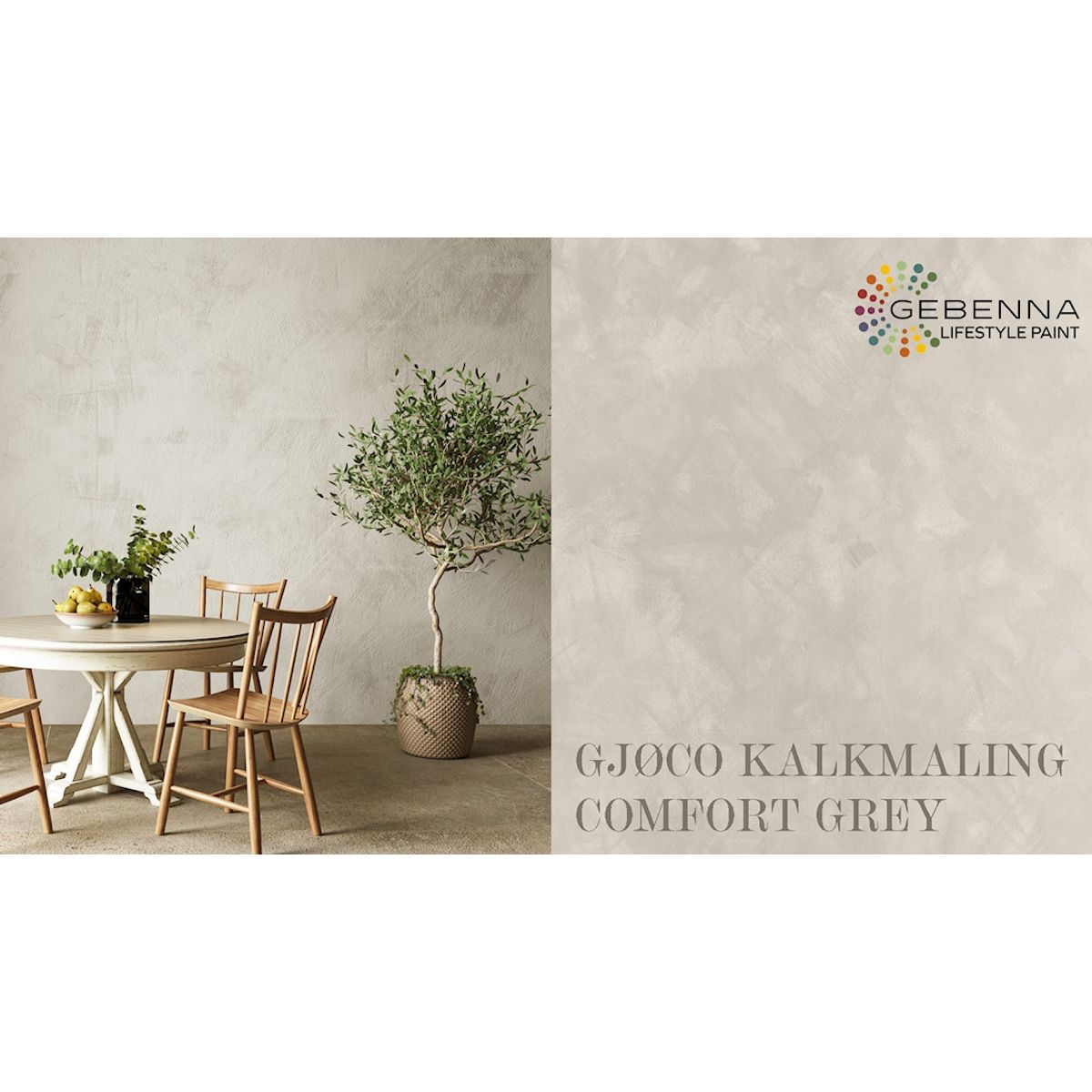 Kalkmaling 12078 Comfort Grey 0,68 l