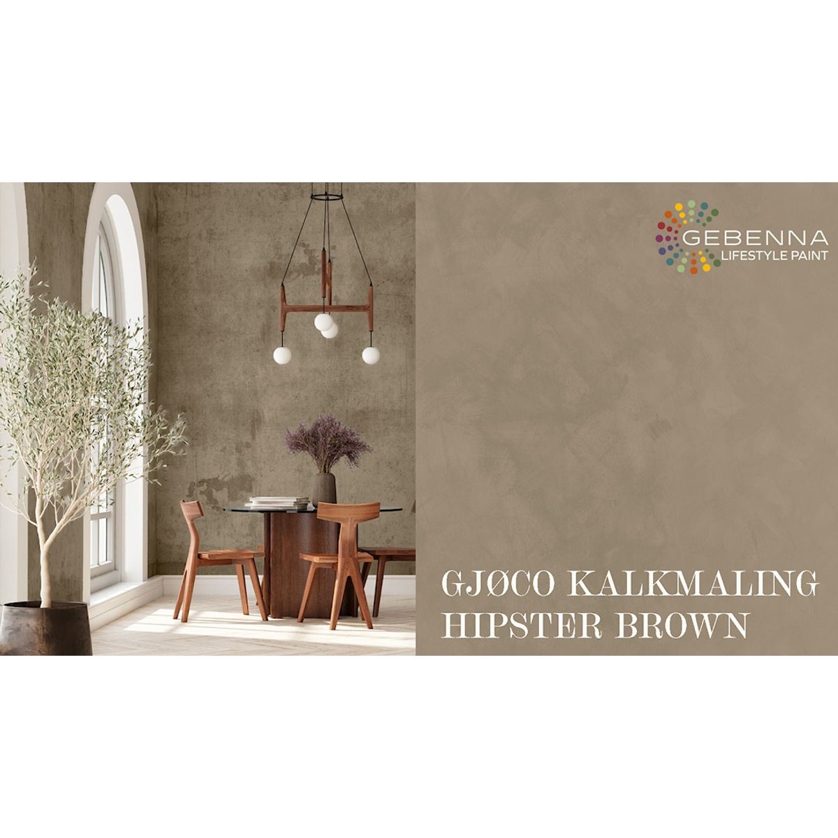 Kalkmaling 10965 Hipster Brown 2,7 l