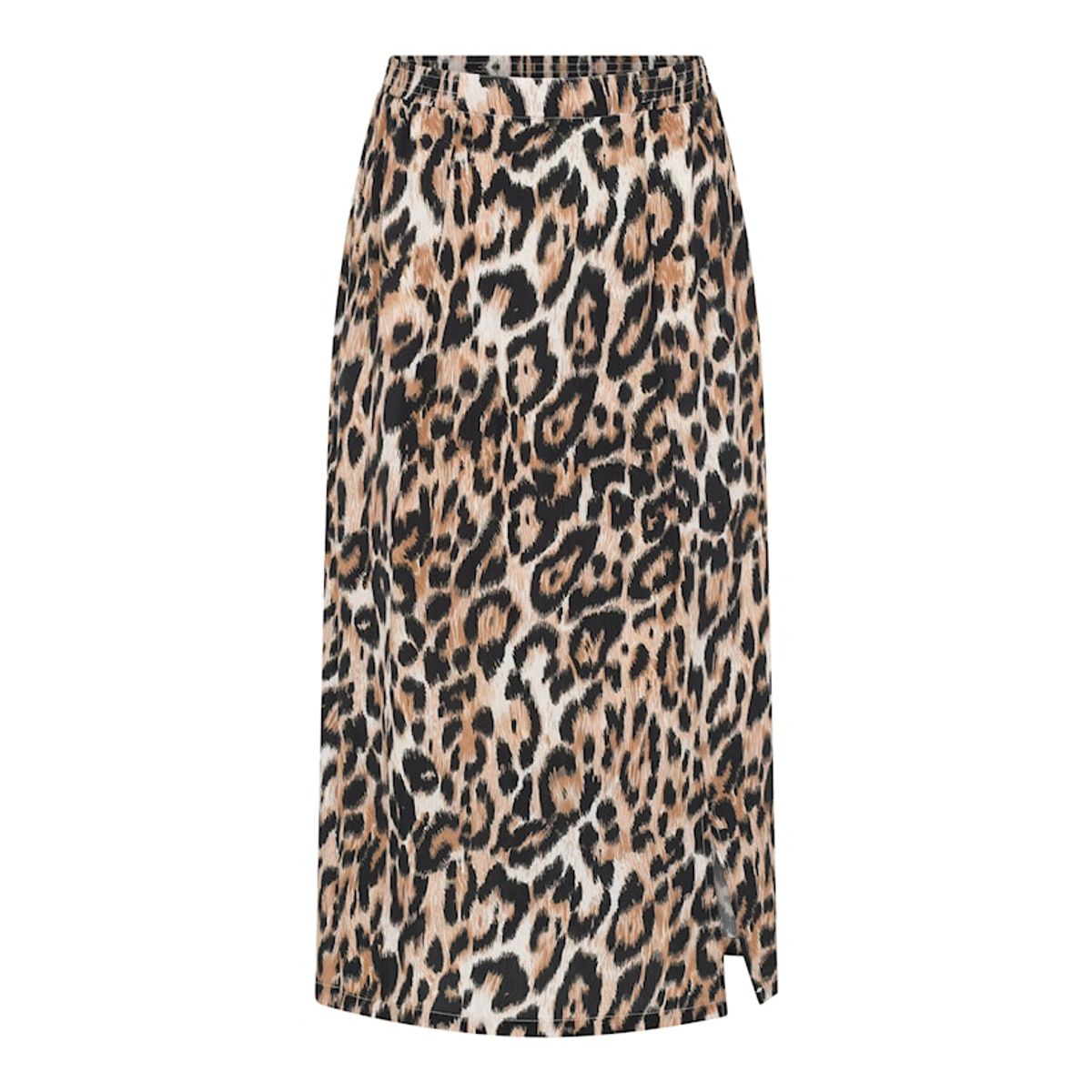 Lang nederdel i Animal Print/leopard