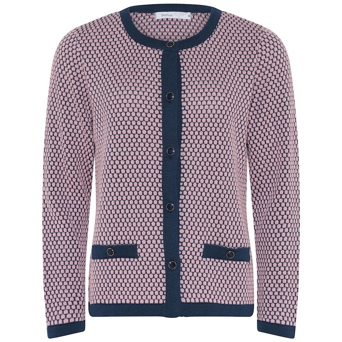 Skovhuus Kvinde Strik Cardigan Blue/Pink S