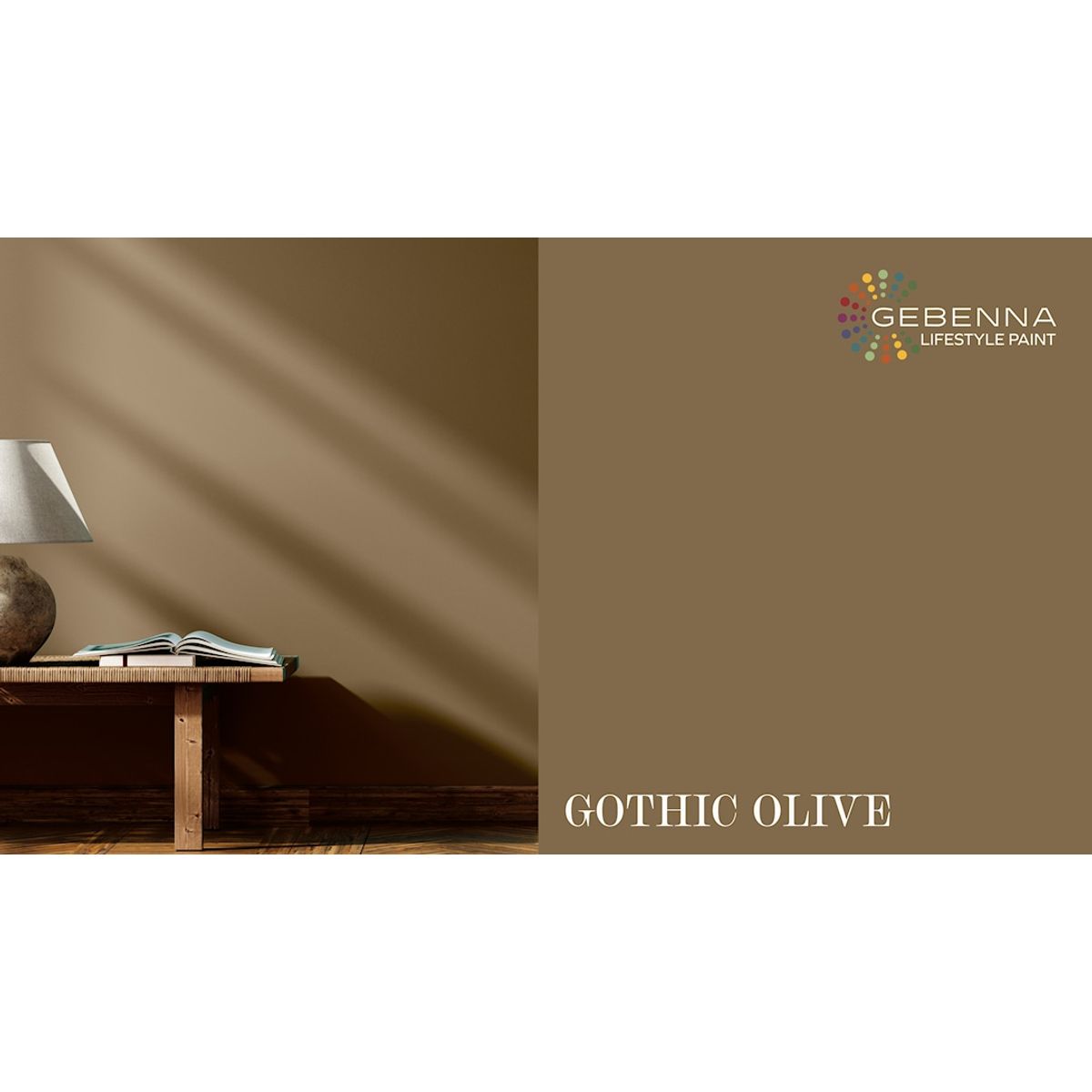 Gebenna Vægmaling: Gothic Olive 2,7 l