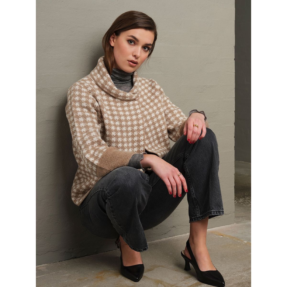 Skovhuus Kvinde Strik Cardigan Camel S