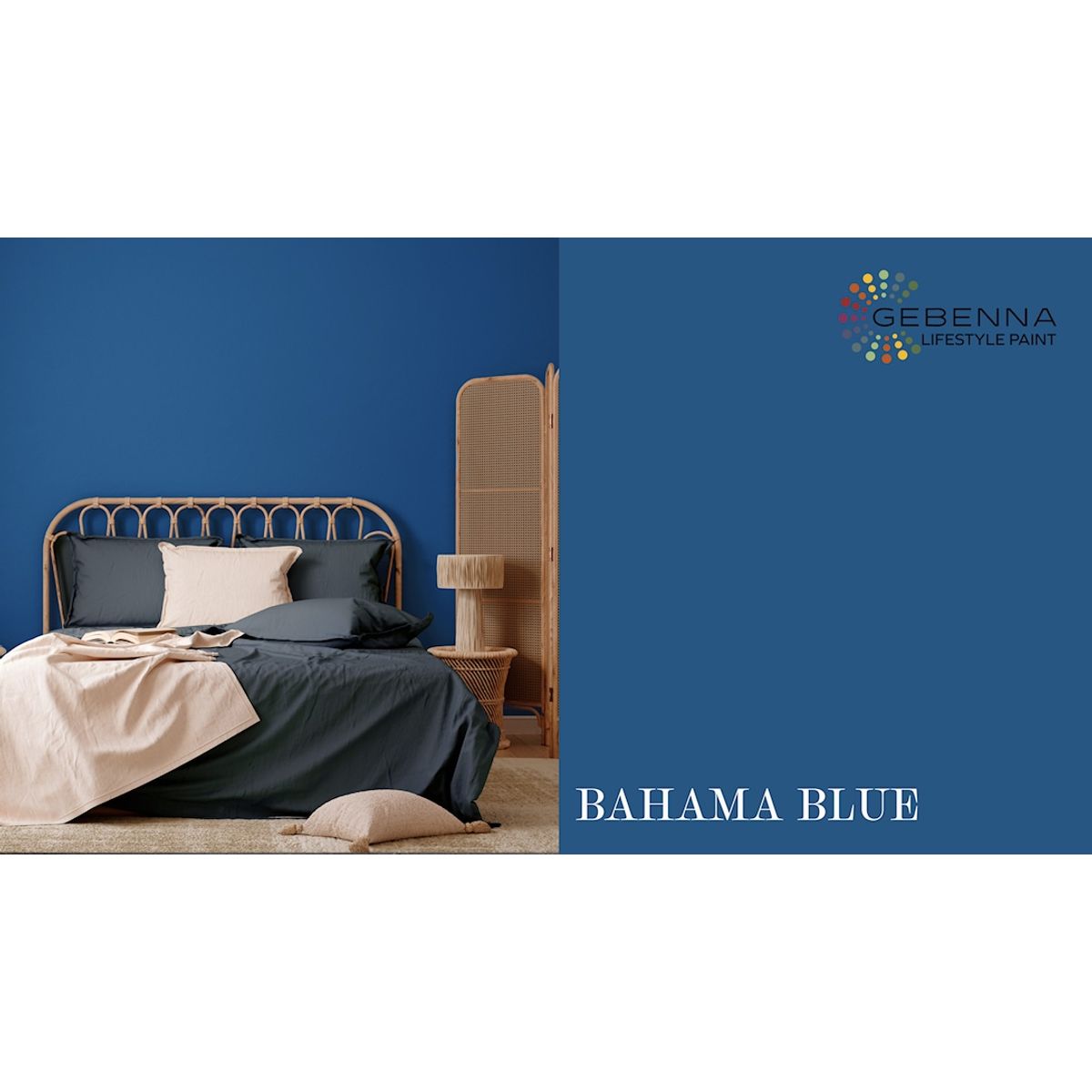 Gebenna Vægmaling: Bahama Blue Farveprøve