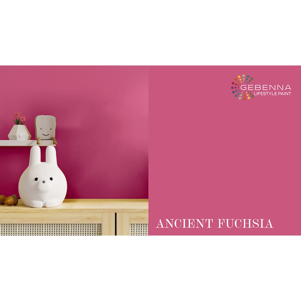 Gebenna Vægmaling: Ancient Fuchsia 2,7 liter