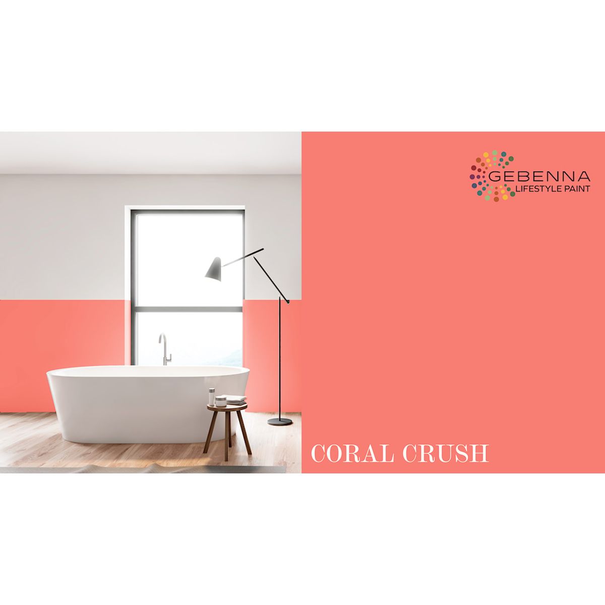 Vådrumsmaling Glans 25: Coral Crush 0,68 liter