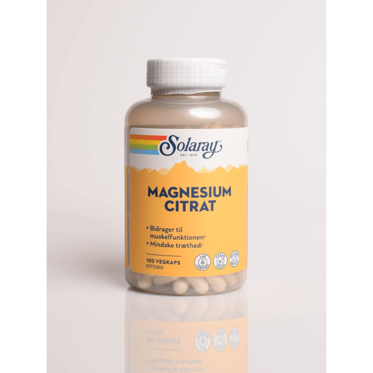 Magnesium Citrat Solaray (180 kapsler)