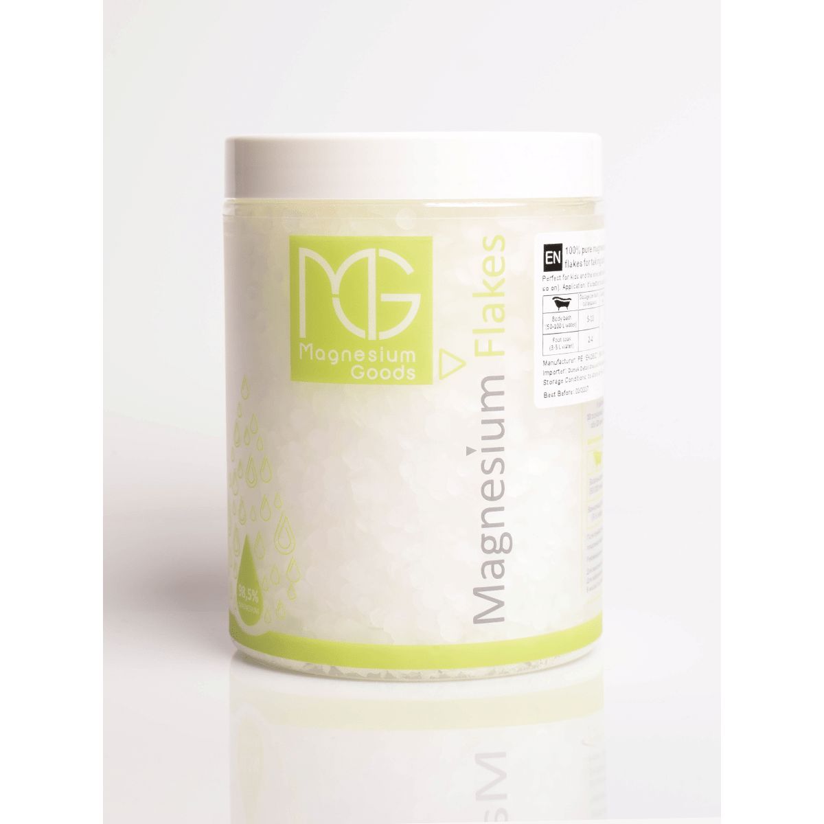 Magnesium Badeflager 800 gram