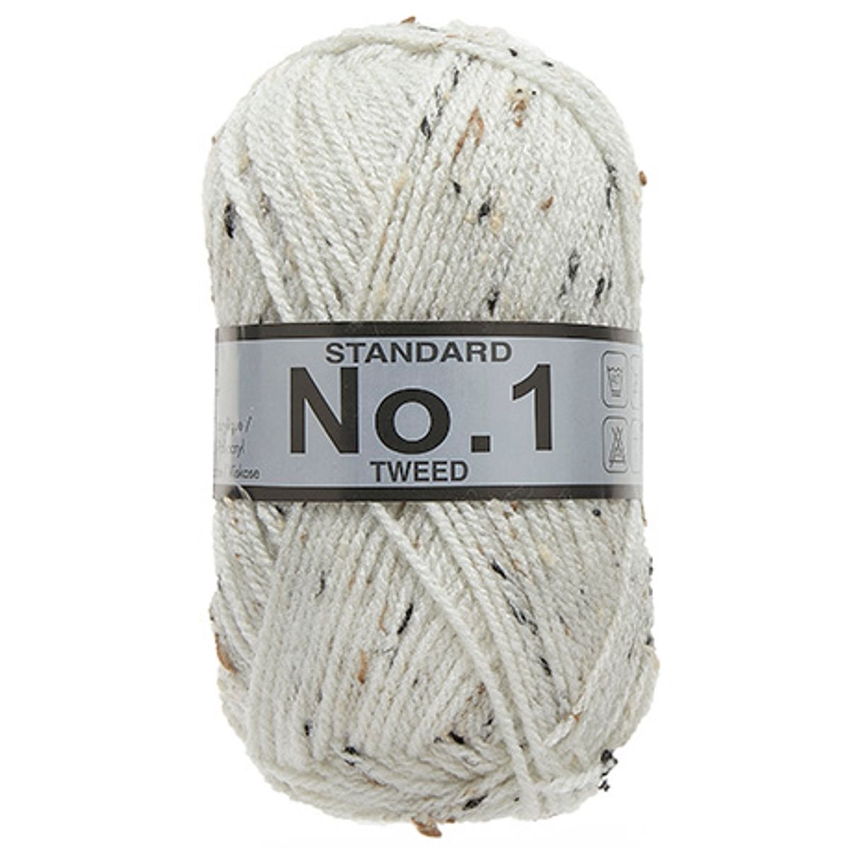 No. 1 Tweed, Råhvid, 50 g, nr. 605