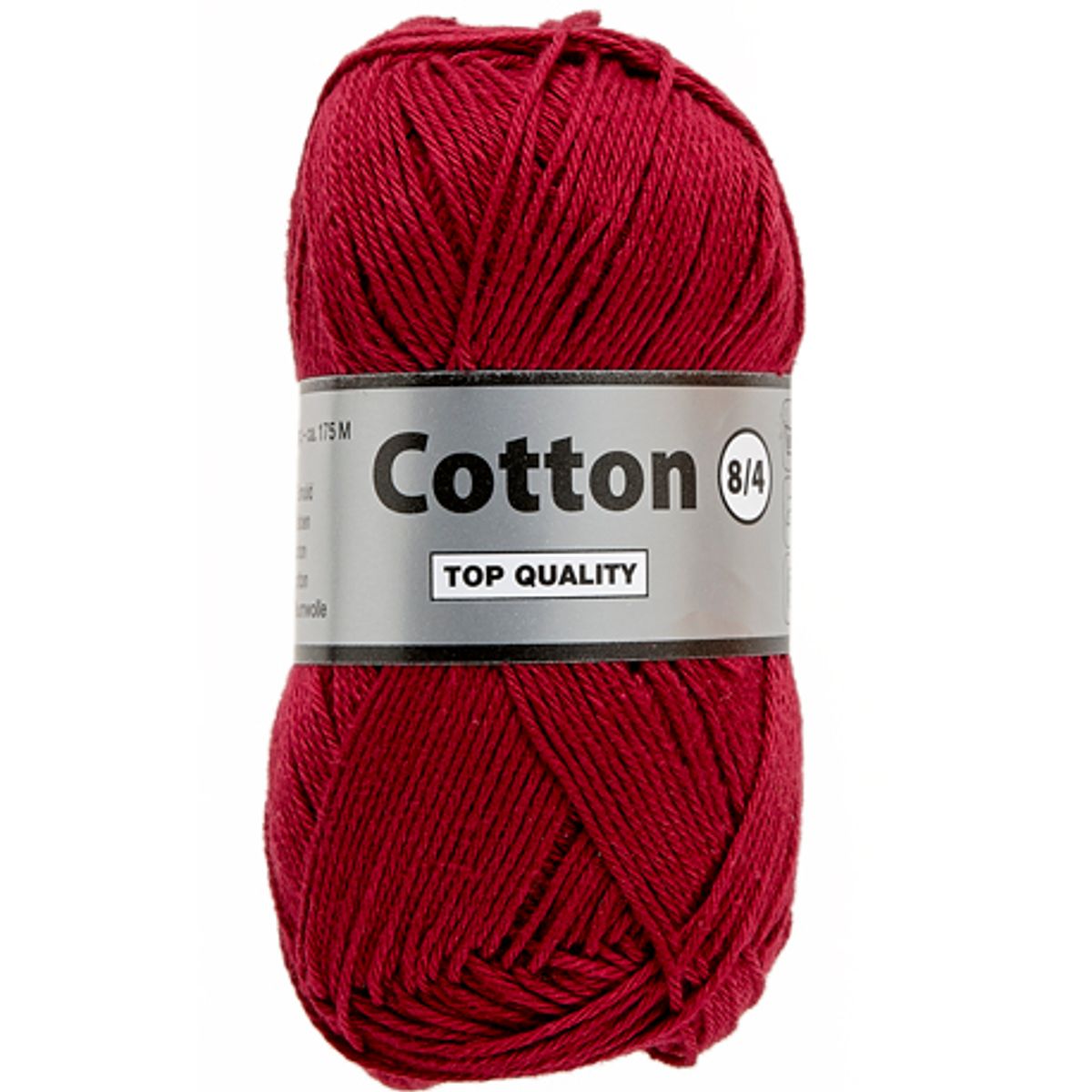 Lammy cotton 8/4, vinrød, 50 g, nr. 848