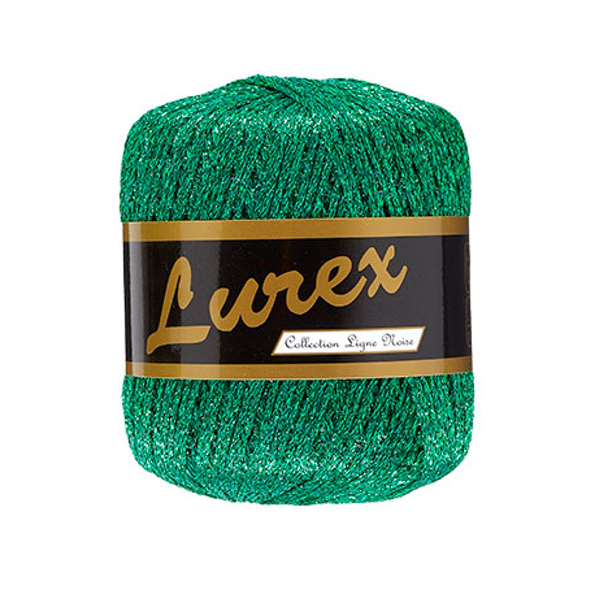 Lurex glimmergarn, grøn, 25 g, nr. 8