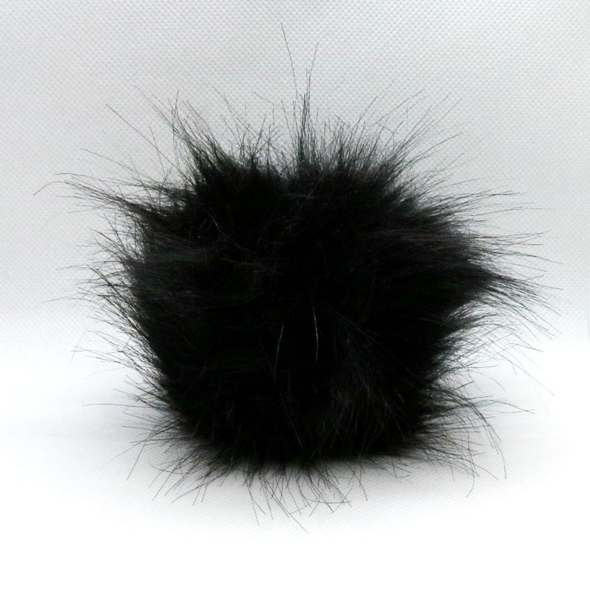 Pompon, akryl, 120 mm, sort