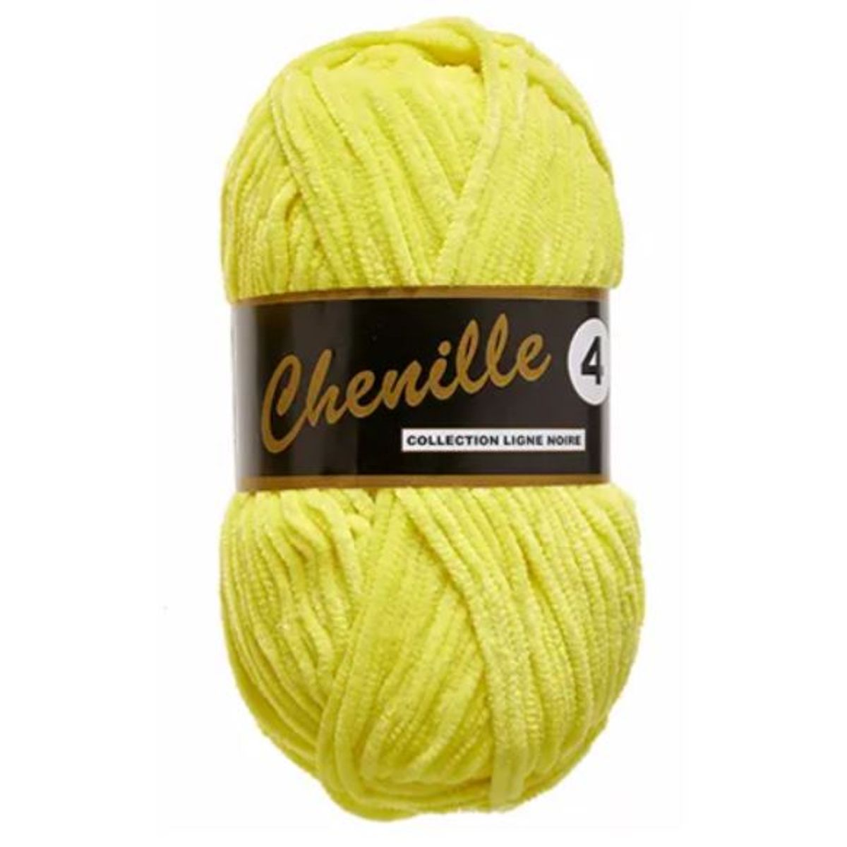 Chenille 4, citron, 50 g, nr. 512