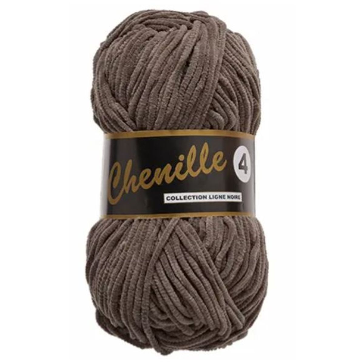 Chenille 4, brun, 50 g, nr. 48