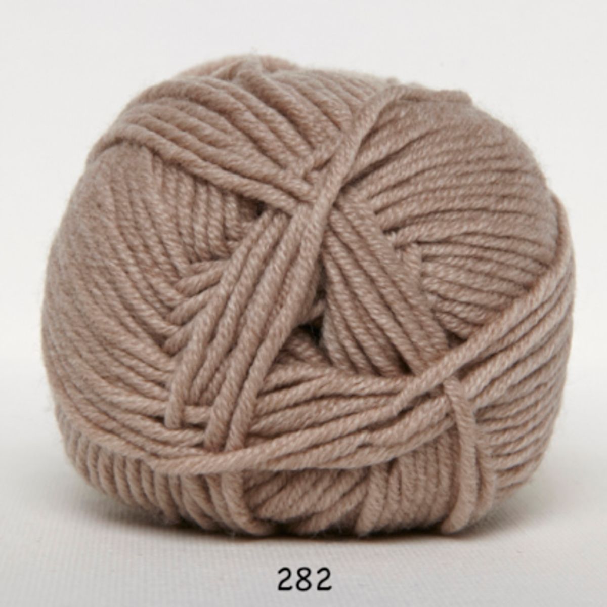 Merino Cotton, lysebrun, 50 g, nr. 282