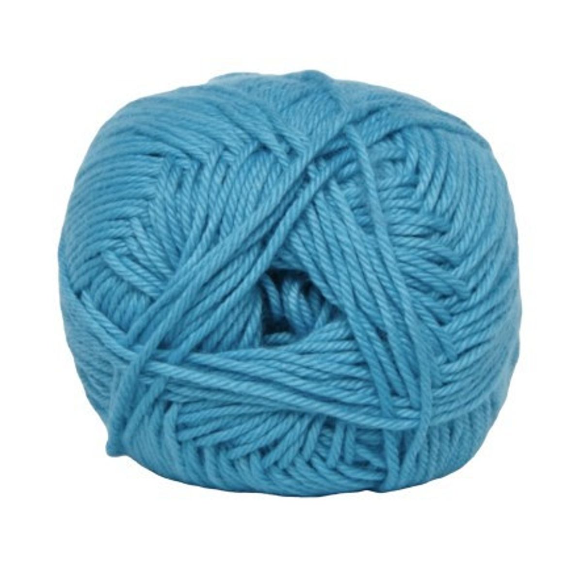 Cotton nr. 8, frisk blå, 50 g, nr. 731