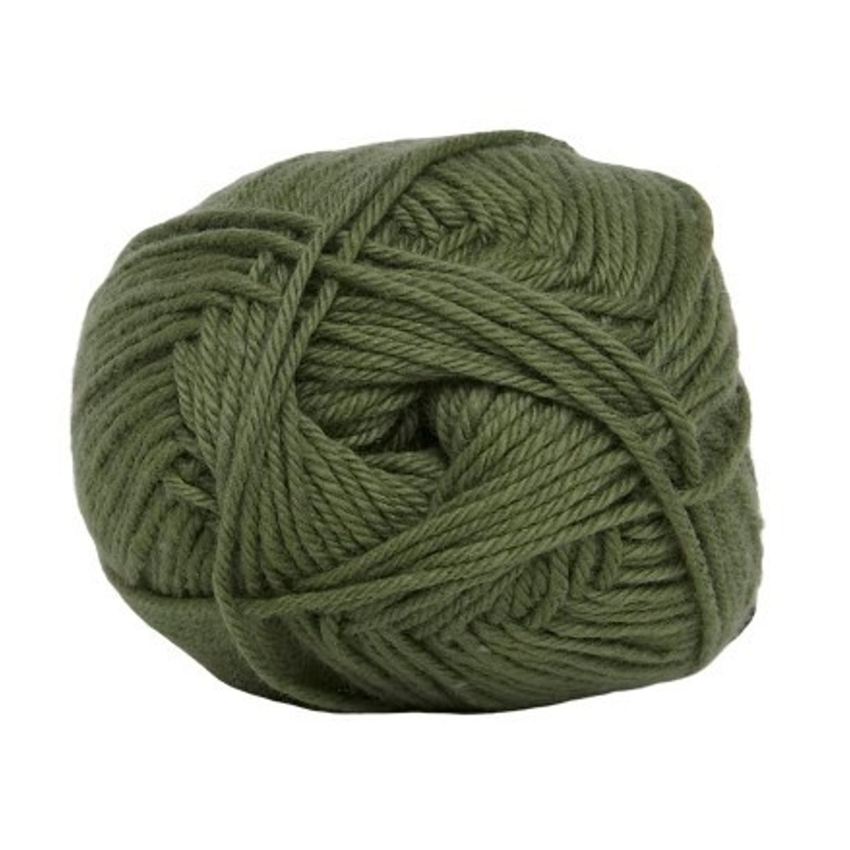 Cotton nr. 8, army grøn, 50 g, nr. 7150