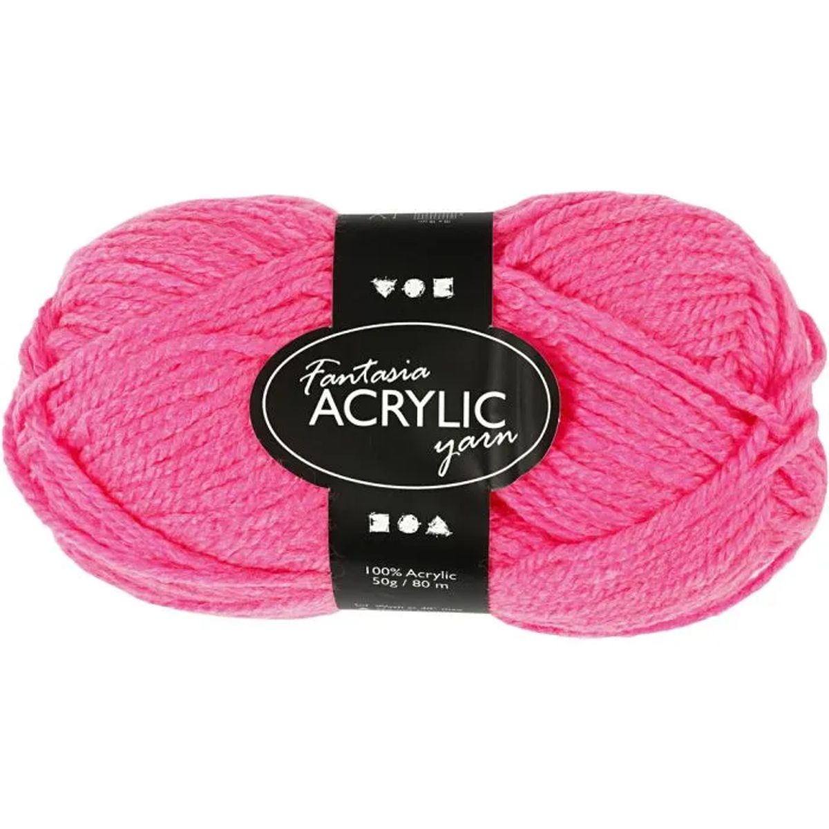 Fantasia Polyacrylgarn, neon pink, 50 g