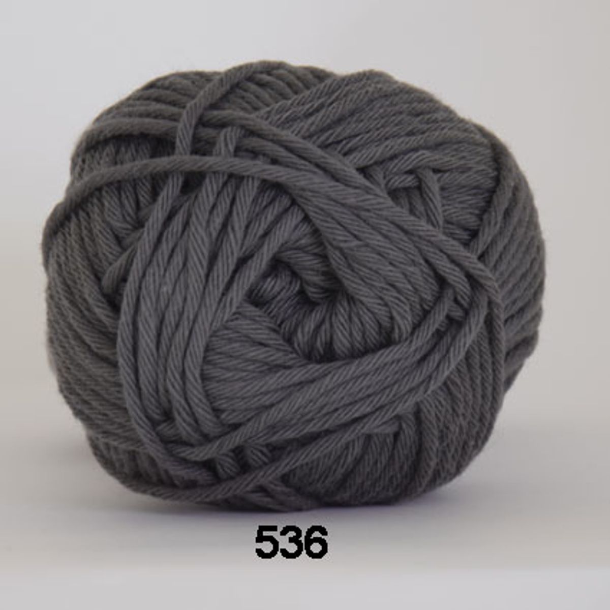 Cotton 8/8, grå, 50 g, nr. 536