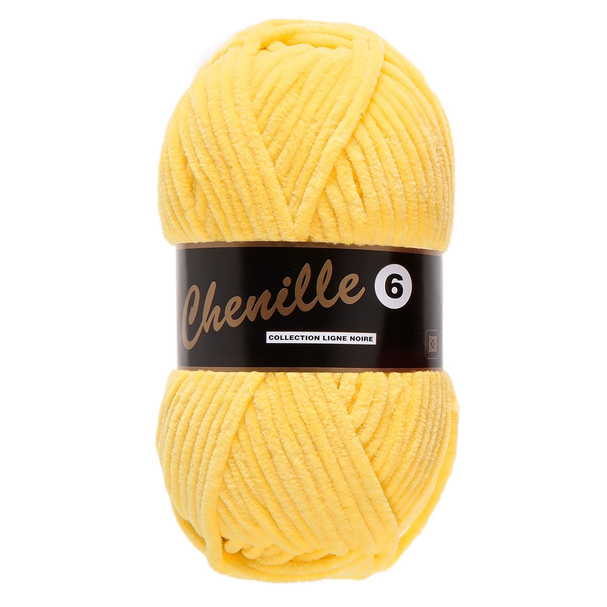 Chenille 6, gul, 100 g, nr. 510