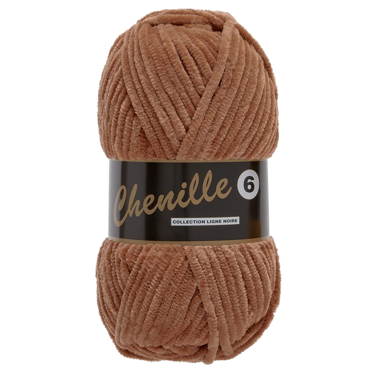 Chenille 6, lysebrun, 100 g, nr. 792